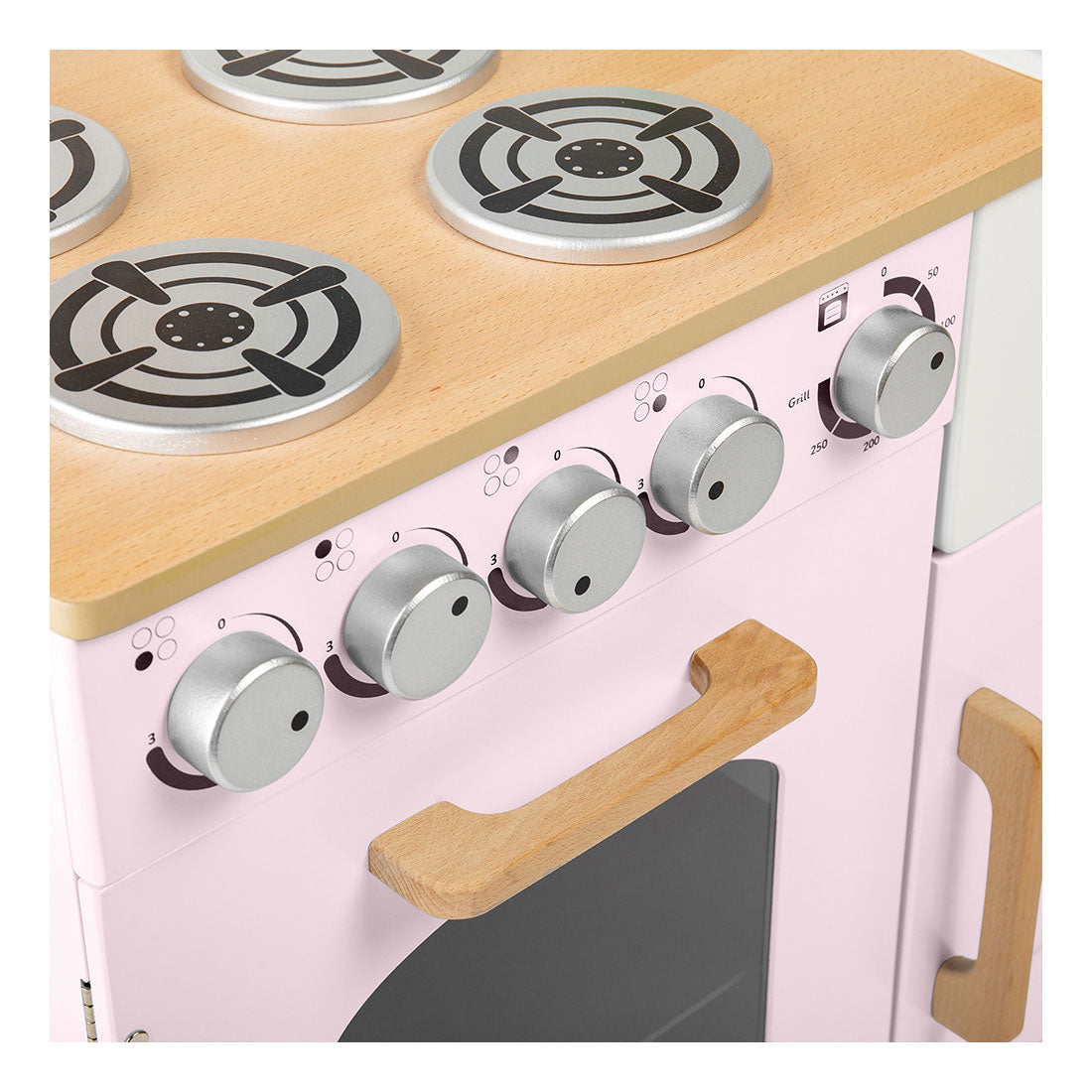 Tidlo Holzspiel Kitchen Rural Pink, 7dlg.