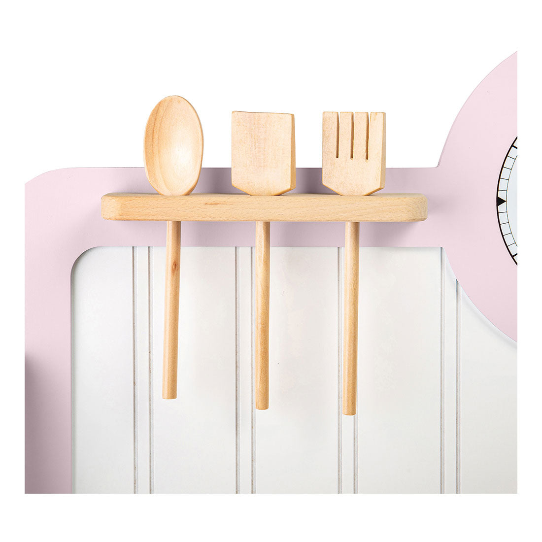 Tidlo Wooden Play Kitchen rural rosa, 7dlg.