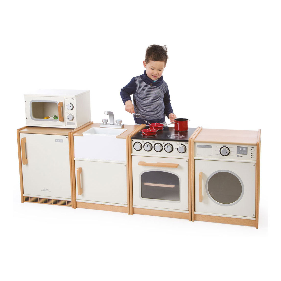 Tidlo Educational Wooden Speelkeuken fregadero