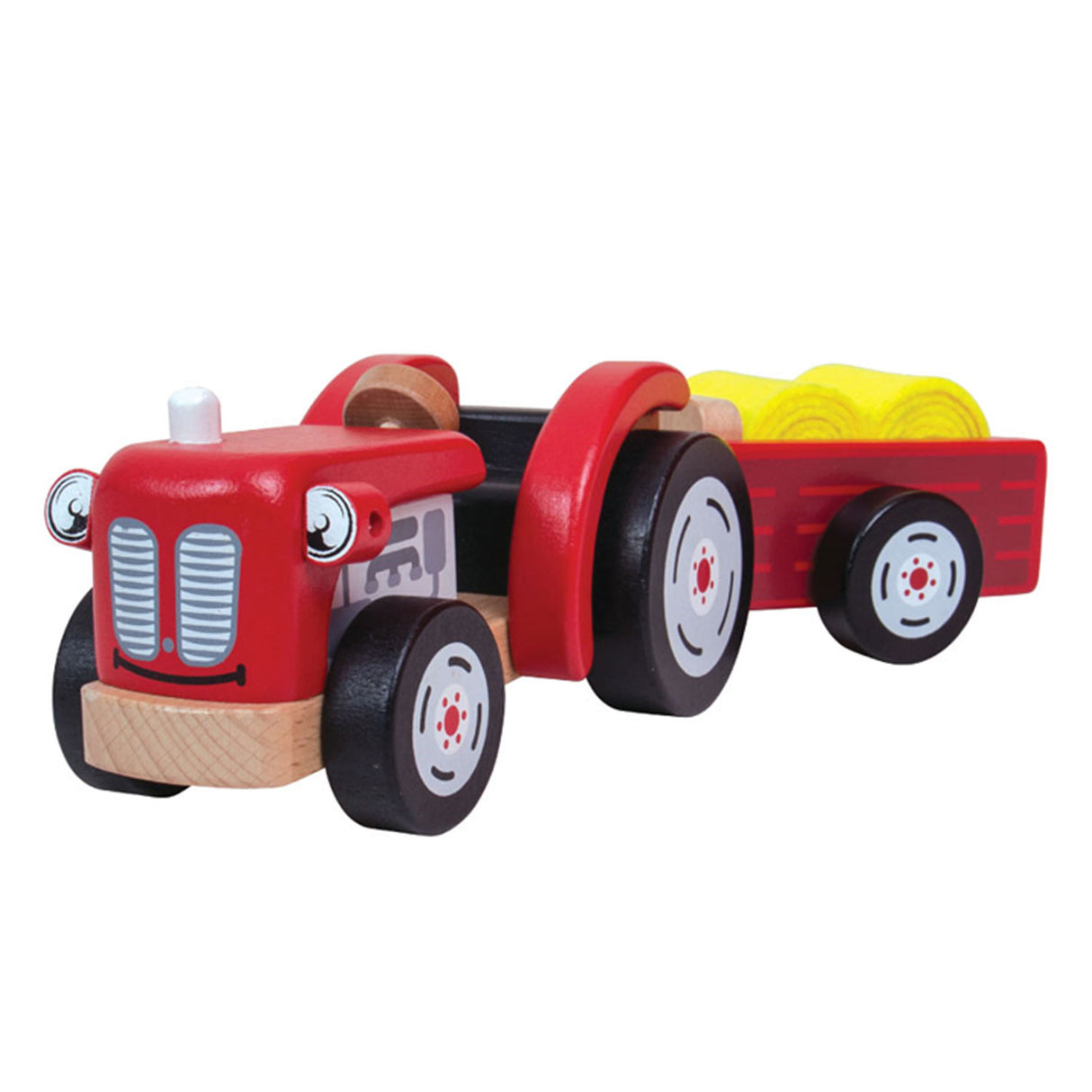 Tractor de madera de tidlo con remolque