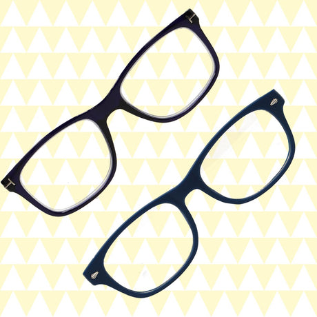 Spectrum Lesebrille blau schwarz sortiert quadratisch