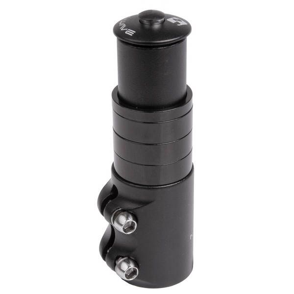 M-Wave Ahead Pin Extender 1-1 8 inkl. 4 Distanzstücke + Ahead-Stecker – schwarz