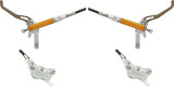 Trickstuff maxima front+rear set disc brake with steel braided hose, pu-coated