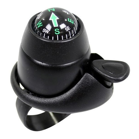 Fahrradglocke mit Kompass 34 mm schwarz