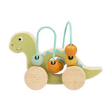 Bigjigs Schiebefigur Diplodocus aus Holz mit Perlenrahmen