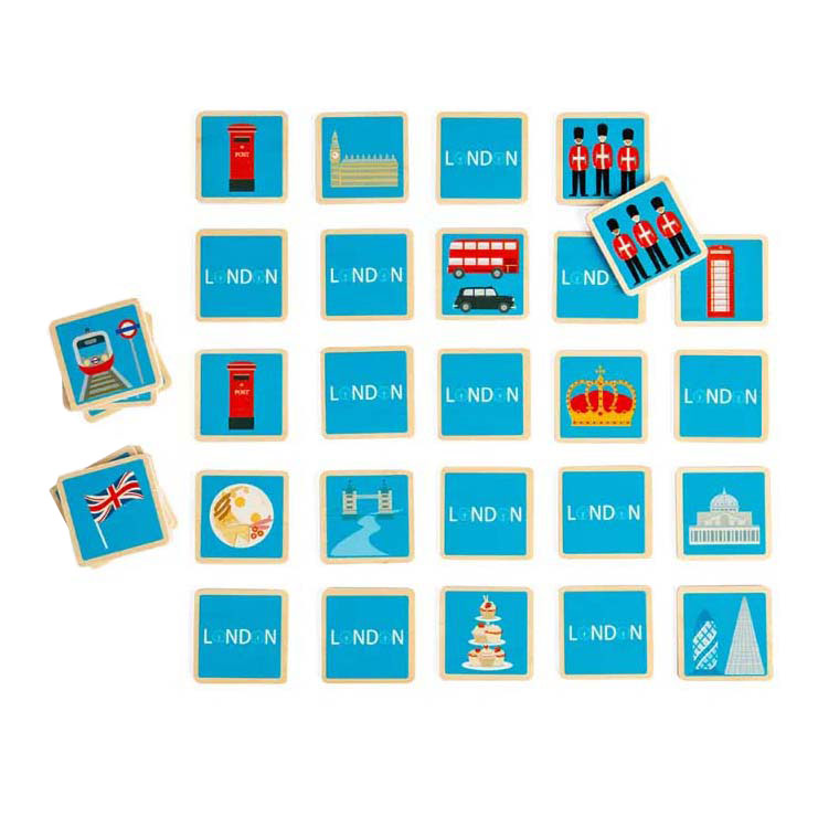 Bigjigs London-Memospiel aus Holz