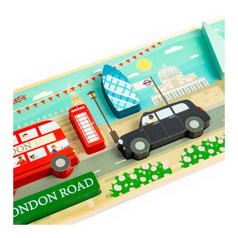 Bigjigs Holz-Puzzle London, 8-teilig.