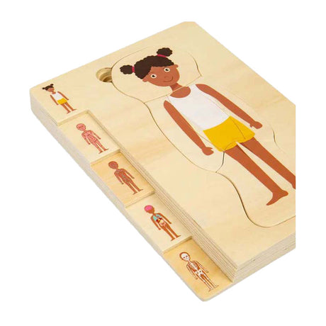 Bigjigs Anatomie-Puzzle aus Holz – Mädchen, 26 Teile.