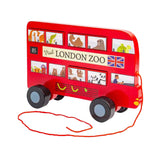 Bigjigs Londoner Bus-Pullfigur aus Holz