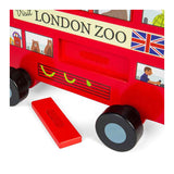 Bigjigs Londoner Bus-Pullfigur aus Holz