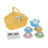 Bigjigs Picknick-Set im Korb, 18-teilig.
