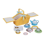 Bigjigs Picknick-Set im Korb, 18-teilig.