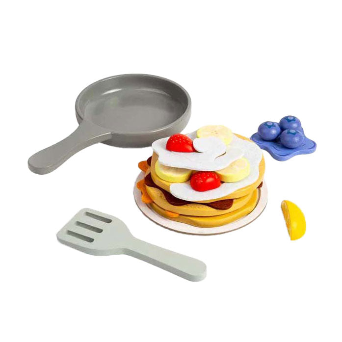 Bigjigs Pfannkuchen-Spielset aus Holz, 16-teilig.