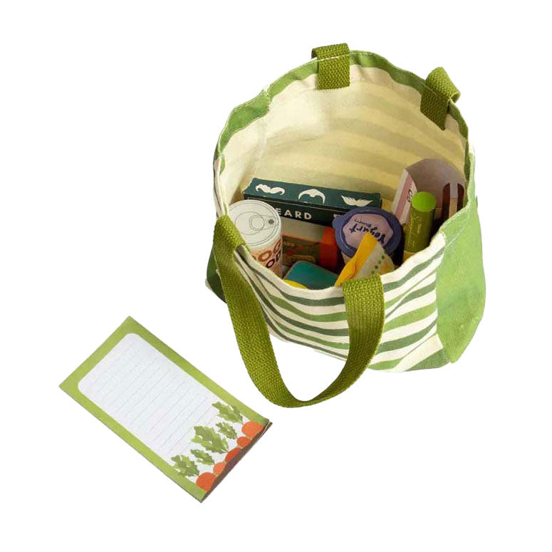 Bigjigs Einkaufsspielset aus Holz, 17-teilig.
