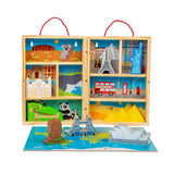 Bigjigs Reisespielset aus Holz, 10-teilig.