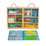 Bigjigs Reisespielset aus Holz, 10-teilig.