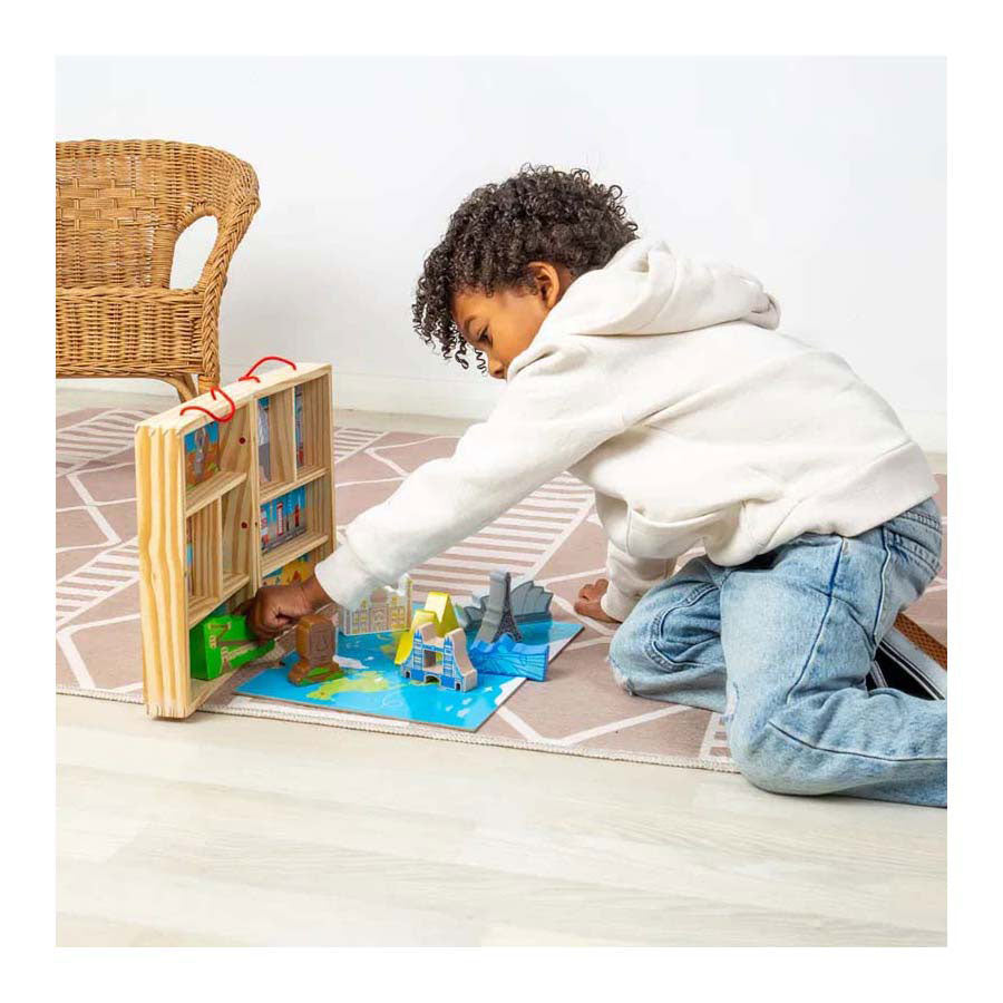 Bigjigs Reisespielset aus Holz, 10-teilig.