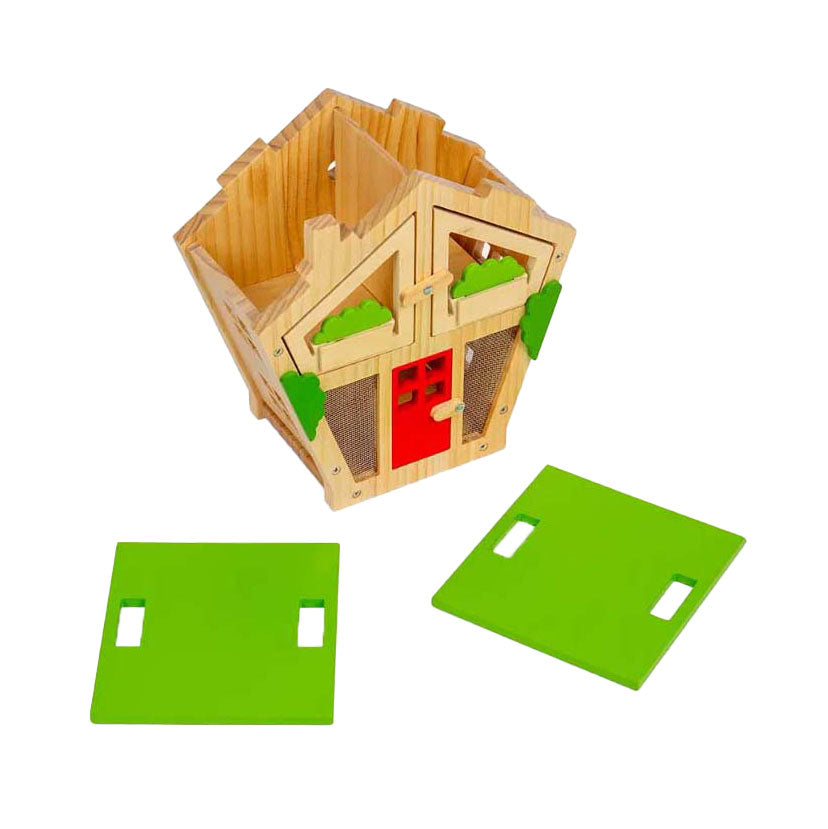 Bigjigs Insektenhaus aus Holz, 7-teilig.
