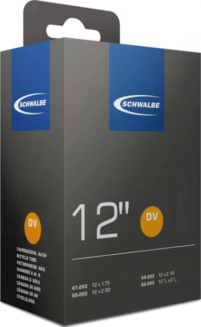 SCHWALBE TUBI INTERNA DV1 12 pollici 47 62-203 Valvola olandese da 32 mm