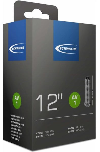 Schwalbe Innenrohr AV1 12 Zoll 12 1 2x1.75-2 1 47 62-203 AV 40 mm