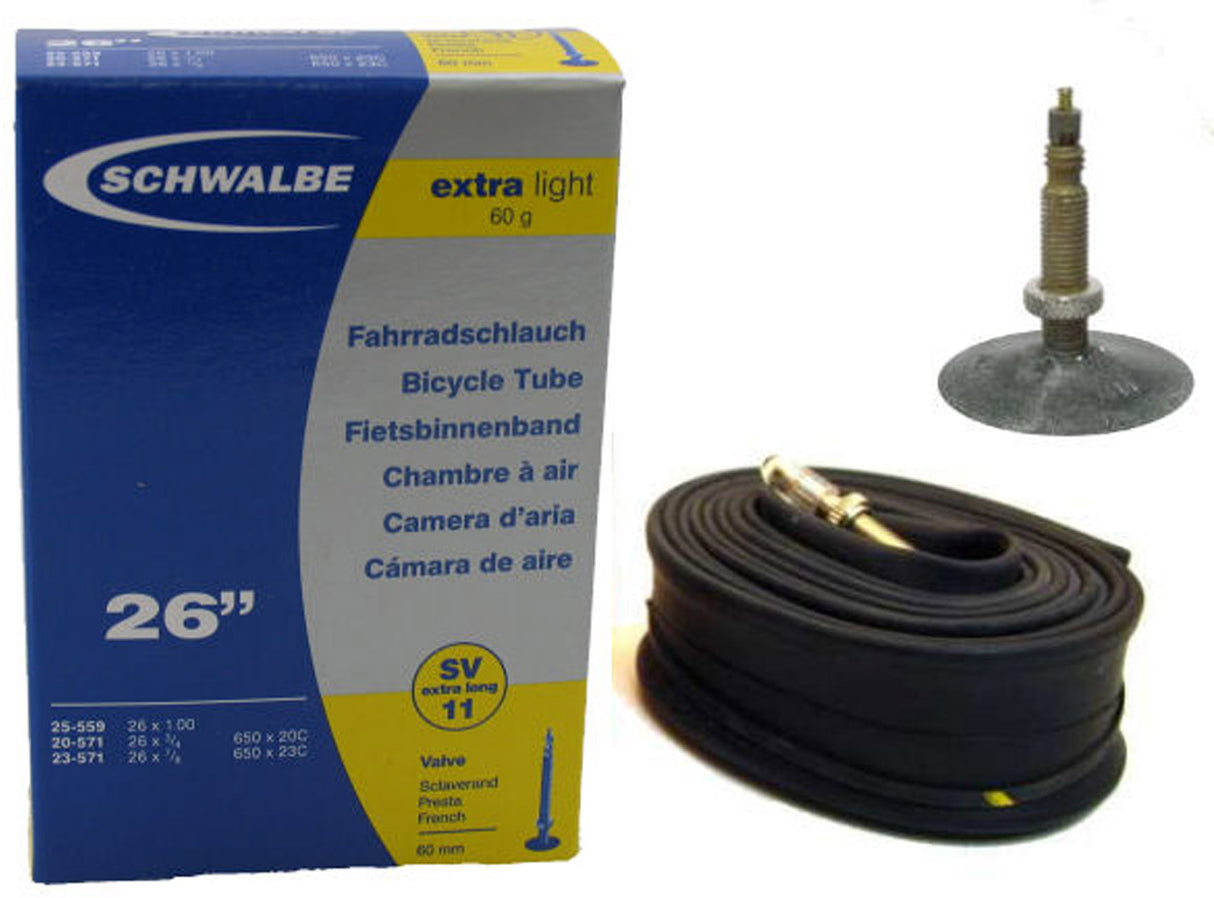 Schwalbe bannenzegen Tube sv11 26 20 25-559 571 60mm valiel