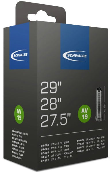 Schwalbe Inner Tube AV19 28 29 tommer 40 62-622 40 mm