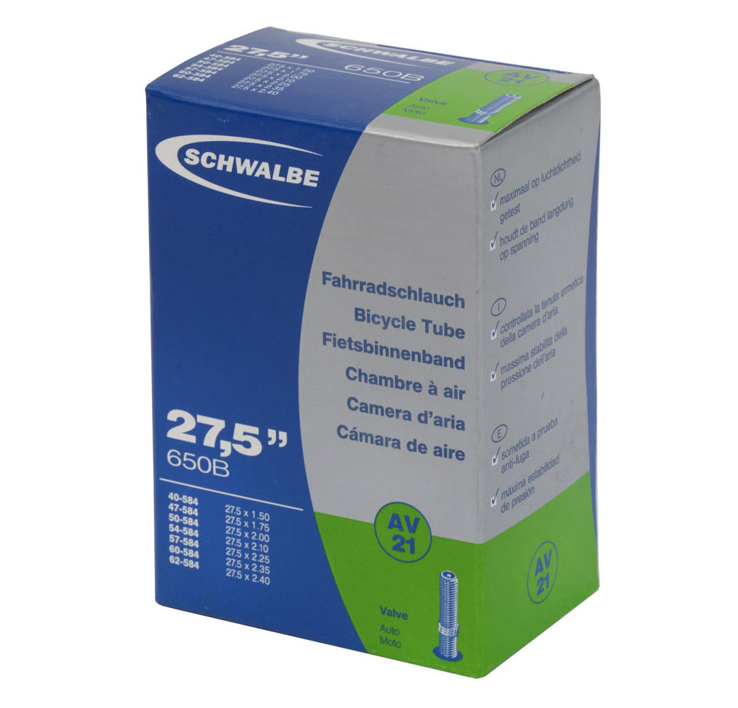 Schwalbe bannenzegen Tube Av21 27,5 40 62-58-584