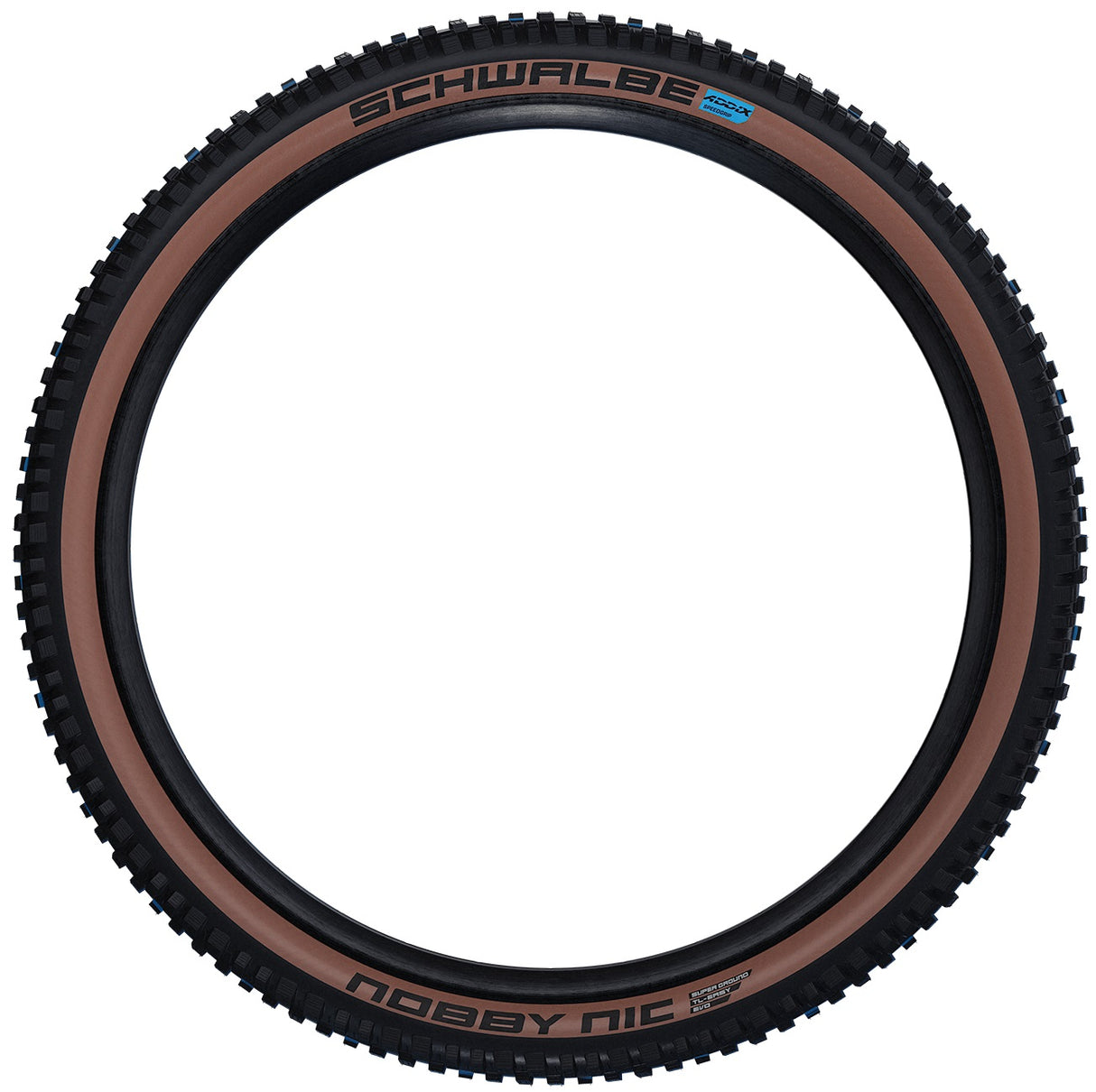 Sammenleggbar bånd Schwalbe Nic Nic Super Ground 27,5 x 2,40 62-584 mm - Bronse Sidewall