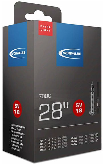 Schwalbe Binnenband SV18 Extra Light 28 28 47-622 635 40mm ventiel