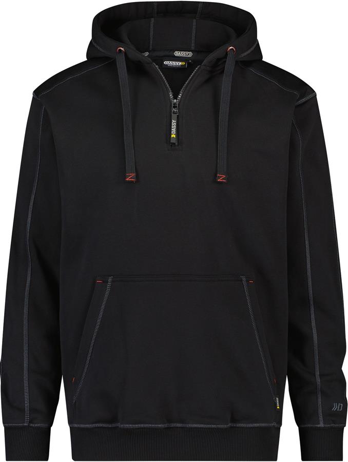 Dassy Kapuzenpullover Indy Schwarz XXL