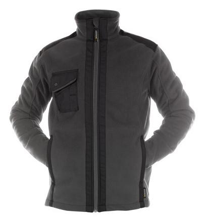 Dassy Fleecejacke Croft grau schwarz l
