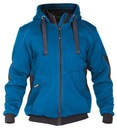 Dassy Sweatshirtjacke Puls Azurblau Anthrazit M