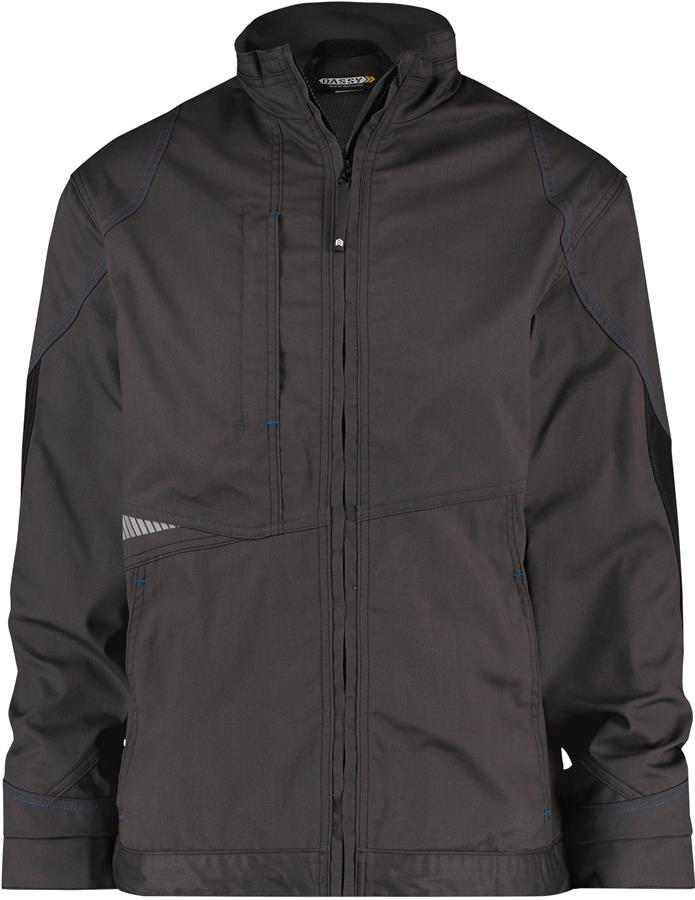 Dassy Arbeitsjacke Atomgrau Schwarz S