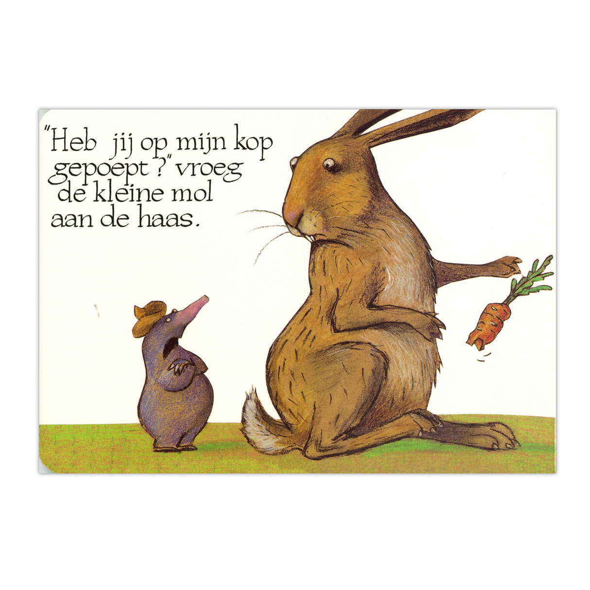 Zentrales Buchhaus über einen kleinen Maulwurf... Pappbuch