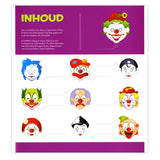 Masken des Central Book House: Clowns