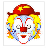 Masken des Central Book House: Clowns