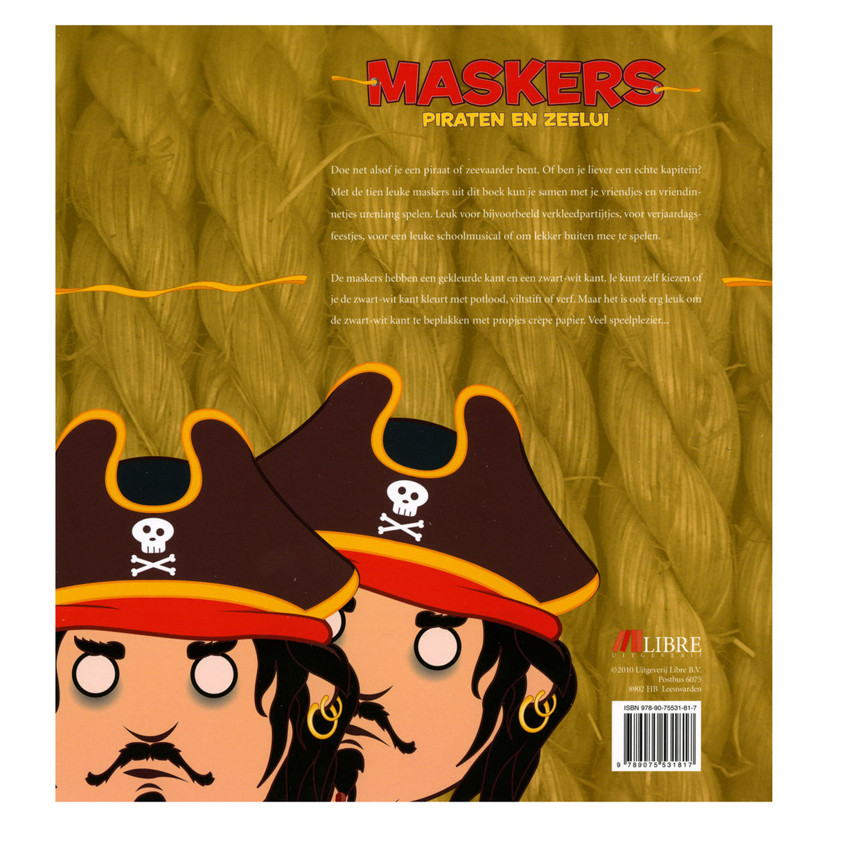 Zentrale Buchhausmasken: Piraten und Matrosen