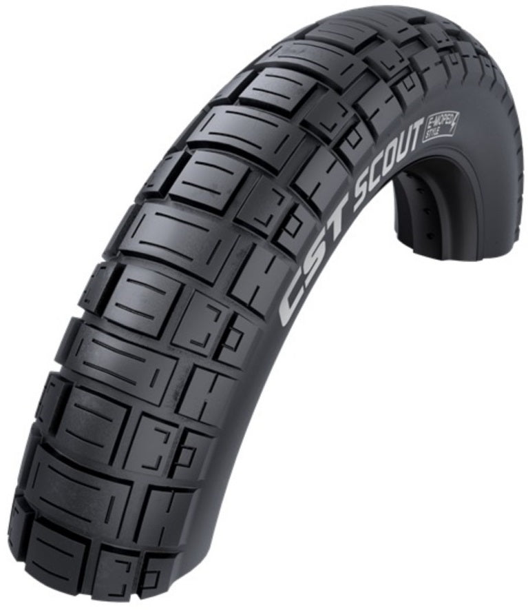 CST TIONE FATBIKE Scout 20 x 4,00 100-406 mm czarny z odbiciem