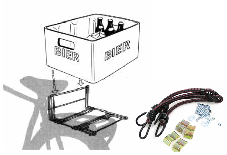 Bagageholder kasse sort med edderkop sort