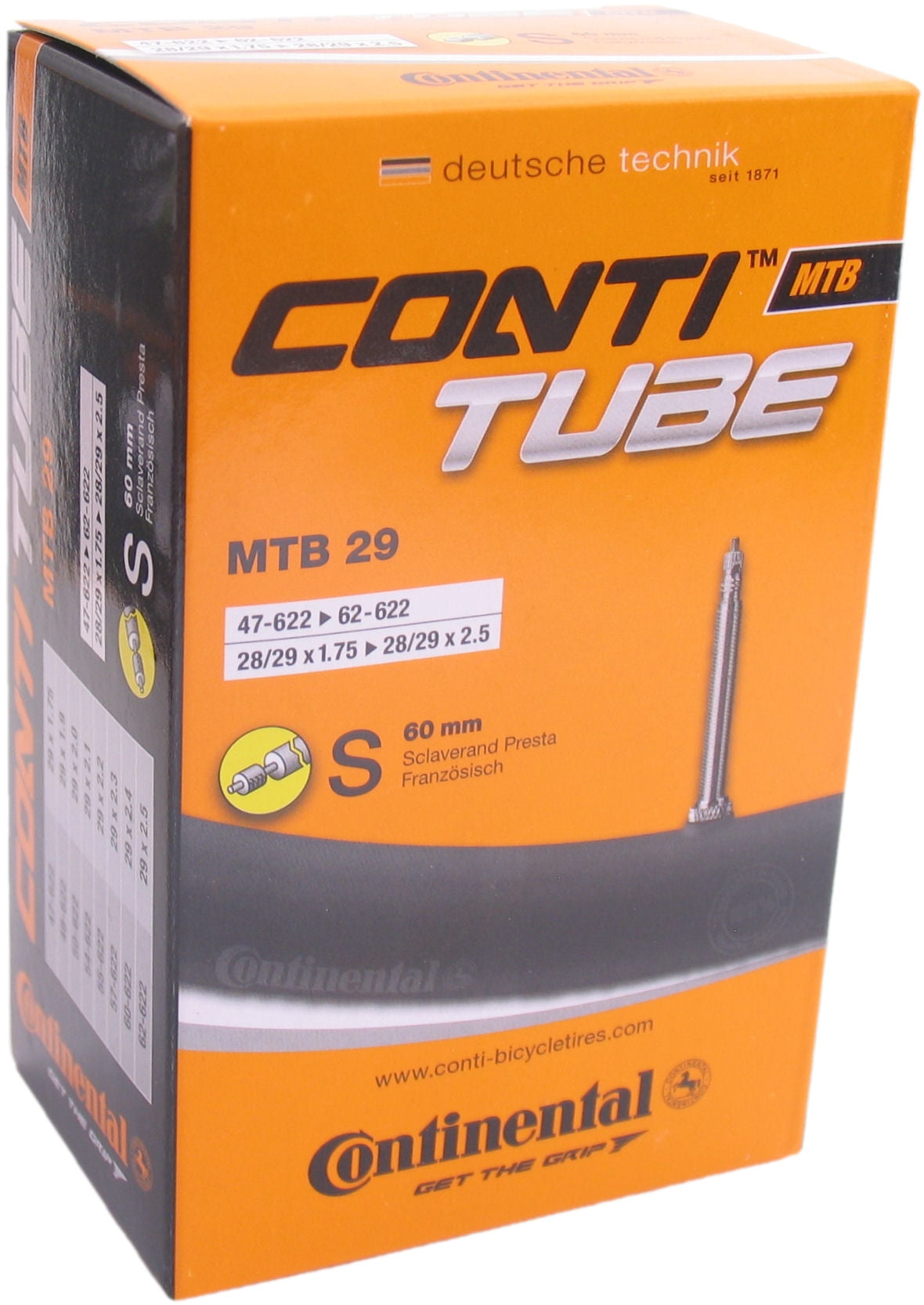 Continental inner tube MTB SV19 28 29 inch 47 62-622 SV 60 mm