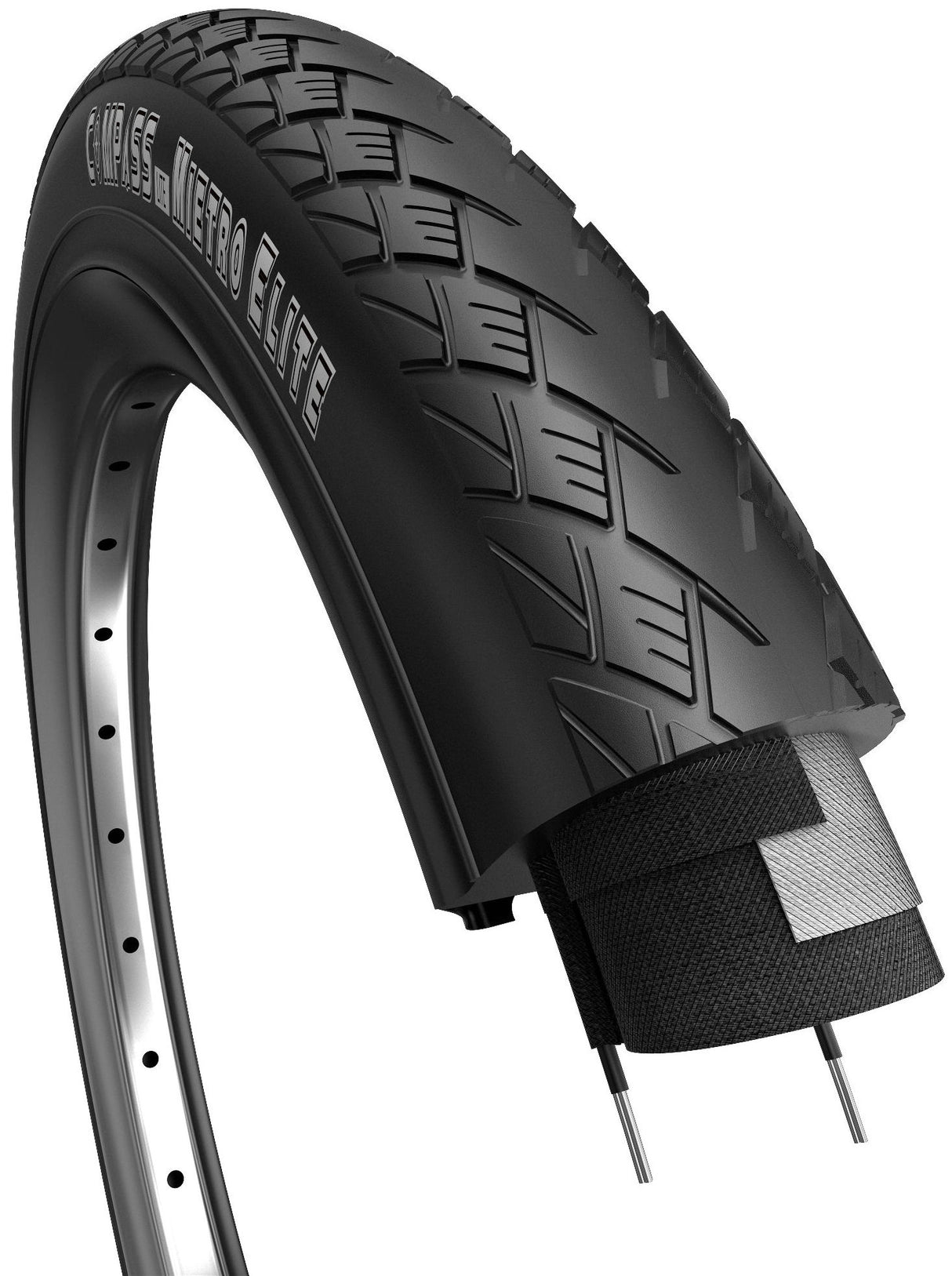 Edge Tire Metro Basic 28 x 1,40 37-622 Schwarz mit weißer Linie