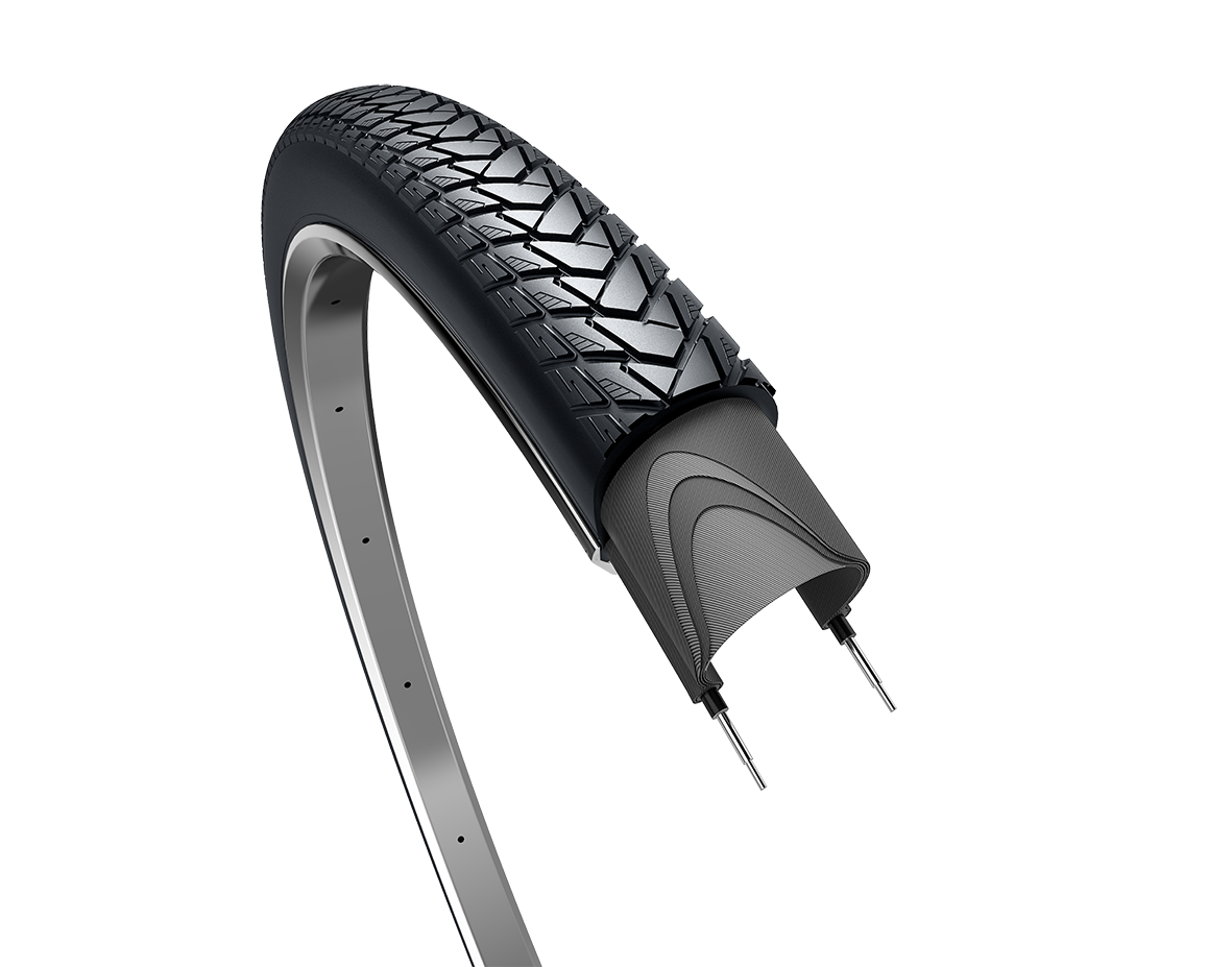 Edge Tire Traveller Basic 28 x 1,40 37-622 mm schwarz mit Reflexion