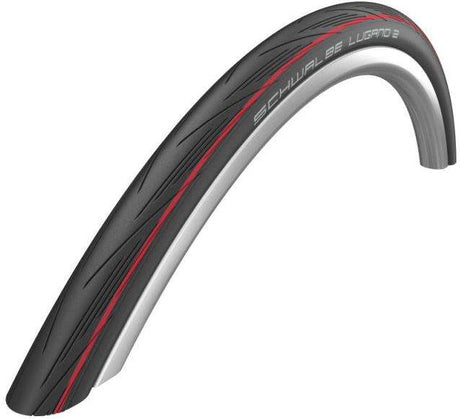 Schwalbe Tire Lugano II Wire 28 x 1,00 (25-622) Černá červená