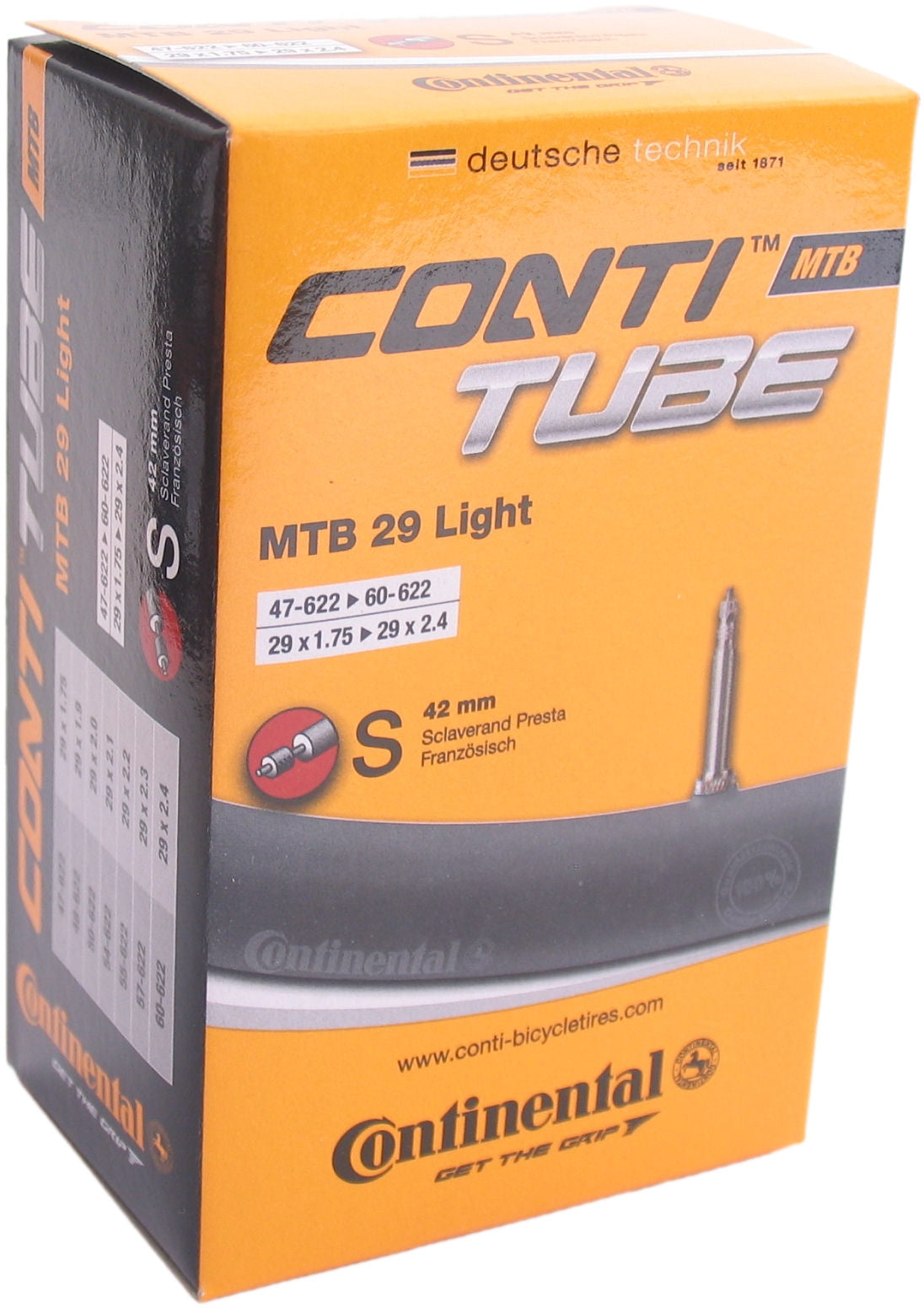 Tubo interno continental 28 29 Light 47 62-662 SV42MM Valiel