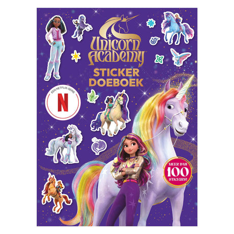 Großes Ballon-Einhorn-Akademie-Sticker-Aktivitätsbuch 4+