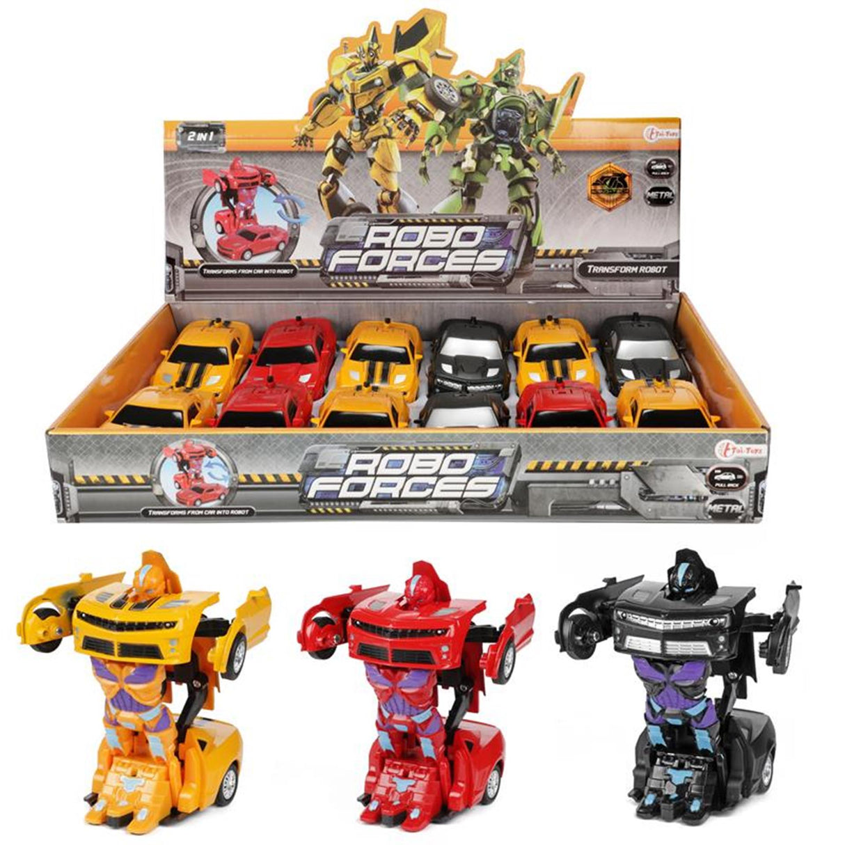RoboForces transformieren Roboter -Supersportwagen