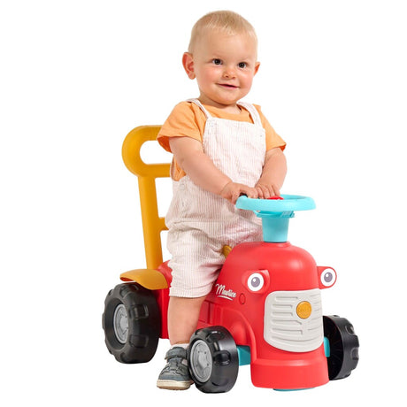 Falk Lauffigur Traktor Maurice rot – Spielzeugtraktor für Kleinkinder.