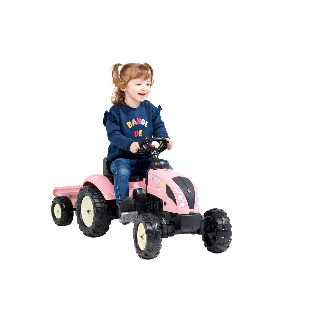 Falk Traktor Country Farmer Set rosa 2+