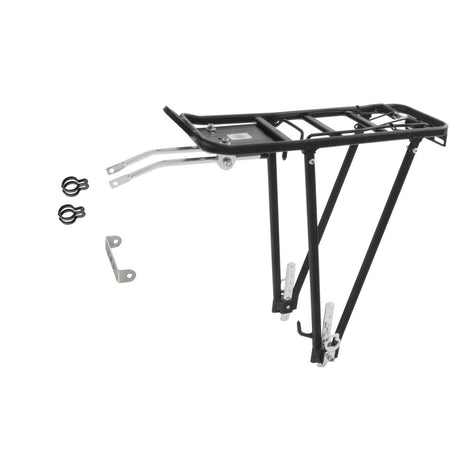 Rack de equipaje M-Wave Universal, aluminio negro 26 28 pulgadas (paquete colgante)