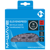 M-Wave KMC Kette 11V Silber Anti-Rost (116 Glieder)